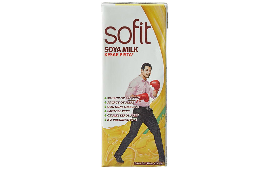 Sofit Soya Milk Kesar Pista   Tetra Pack  200 millilitre